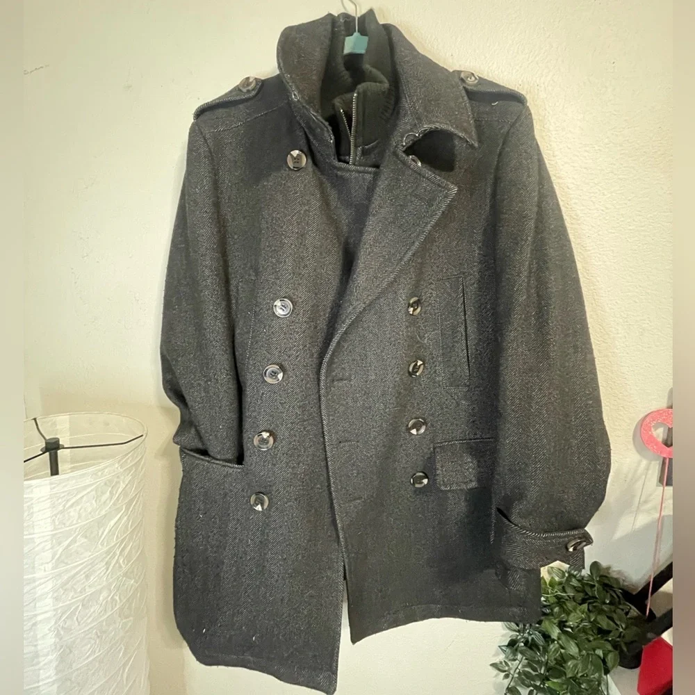 Men’s 7 Diamonds Coat Peacoat Jacket (EUC) - Picture 5 of 8